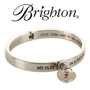 Brighton , my flat in London hinged bangle , NWOT